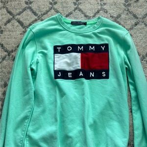 Tommy Hilfiger mint green sweatshirt great condition like new
